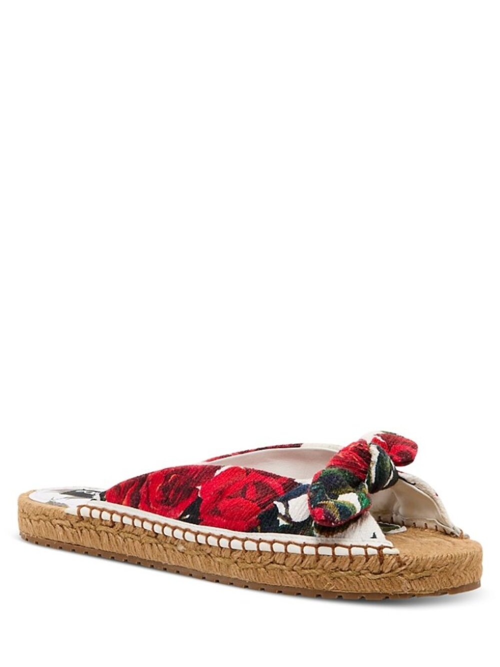 Dolce & Gabbana  Knotted Espadrille in Red Rose Size-40 $595